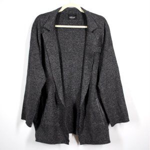Zara Open Knit Cardigan Jacket Grey